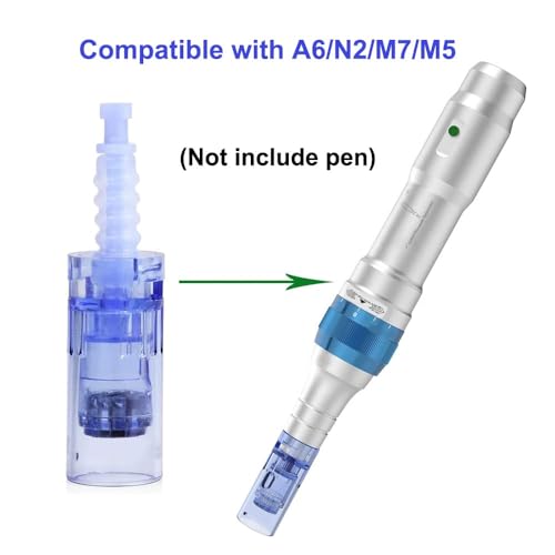 HOKYNATI Microneedling Pen Cartridges, 36 Pin Bayonet Needles, Compatible with Dr Pen A6 N2 M5 M7, 0.3mm Length, 10 Pack