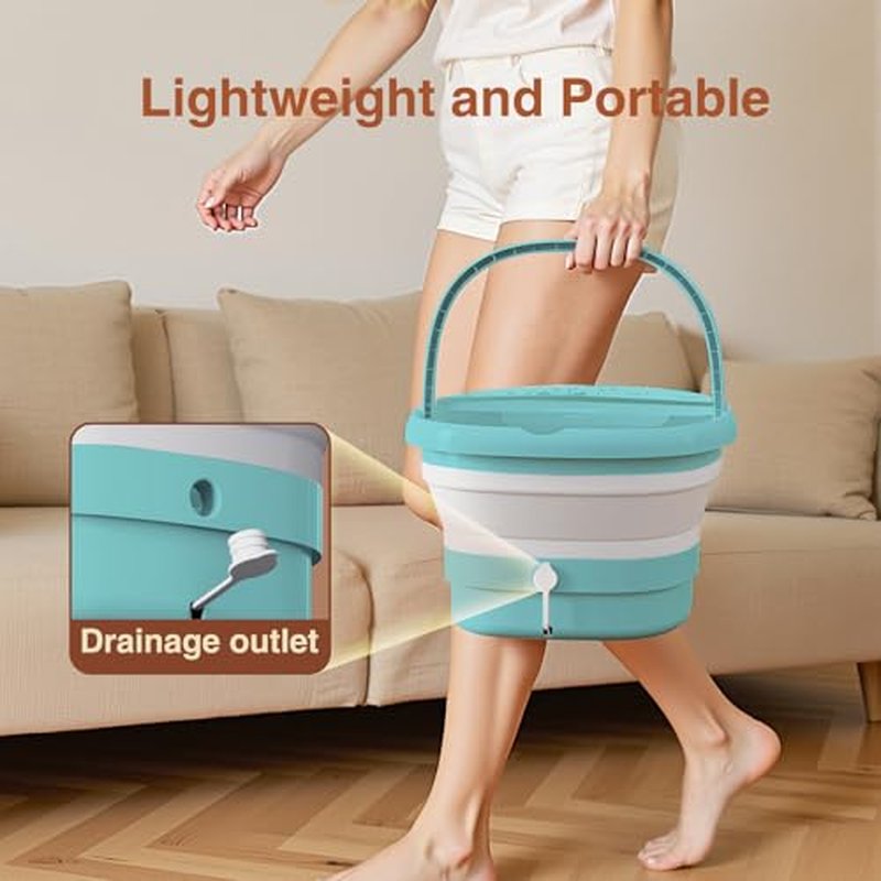 Pedicure Foot Spa with Bubble and Heat,Collapsible Foot Soaking Tub with Remote Control,Pedicure Tools for Feet,Foot Bath Soak Tub Gift for Women/Men,Mom/Dad