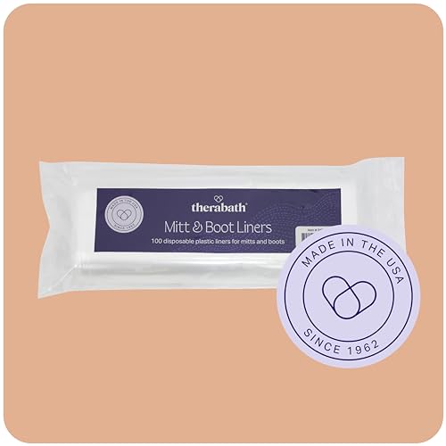 Therabath Disposable Mitt and Boot Liners, for Arthritis and Skin Therapy, Paraffin Wax Liners for Hands and Feet, Use with Insulated Mitts and Boots, for Home and Spa, Made in the USA, 100 Count