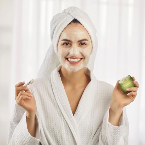 Domensi 60 Pcs 1oz Glass Jars with Lids Bulk Salve Tins Small Glass Candle Cosmetic Jars for Travel with Inner Liners Containers for Lotions Sample Cream(Green, Black Lid)