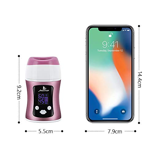 Lip Plumper - Lip Suction Booster Automatic, Intelligent Control (Time, Sucking), Digital Display, Charging via USB, Standing Design Lip Filler for Lip Make-Up (Bonus Sponge Pad Included)