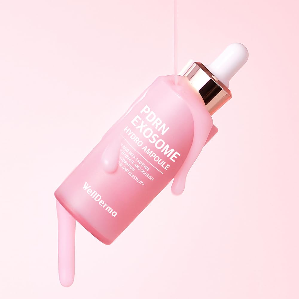 WELLDERMA PDRN Exosome Hydro Ampoule, 30ml – Lightweight Moisture Serum with Niacinamide, Peptides & Collagen Complex for Skin Revitalization