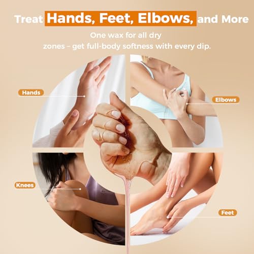 Paraffin Wax Refills 10 Packs Unscented for Paraffin Wax Bath Machine - for Dry Cracked Skin on Hands, Feet, Elbows - Moisturizing Hydration to Relieve Stiff Muscles & Joints