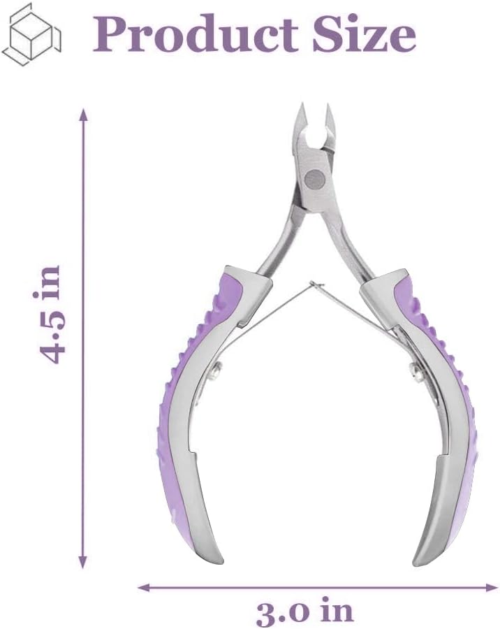 IVON Cuticle Trimmer, Non-Slip Professional Cuticle Nipper Stainless Steel Cutter