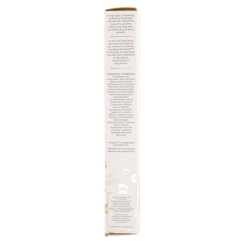 Grande Cosmetics GrandeLIPS Hydrating Lip Plumper Gloss - for Fuller-Looking, Hydrated Lips - Clear (0.084 oz)