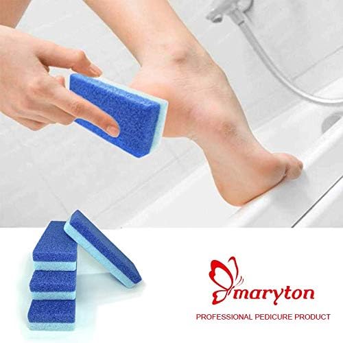 Maryton Natural Pumice Stone for Feet - Lava Foot Exfoliator Scrubber Pedicure Tools, Dead Skin Corn Callus Remover for Feet and Hands, 1 Count