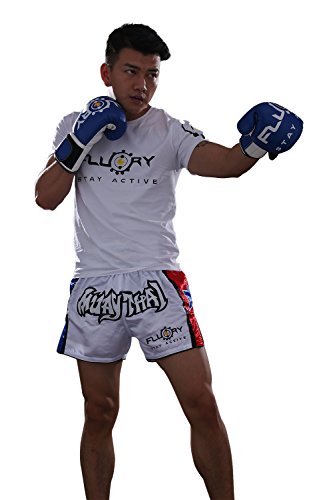 FLUORY Muay Thai Fight Shorts,MMA Shorts Clothing Training Cage Fighting Grappling Martial Arts Kickboxing Shorts Clothing