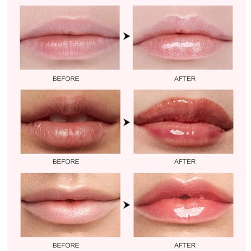 Spicy Lip Plumping Booster,Plumping Lip Oil with Chili Extract,Plump and Pout Lip Plumper for Women Girls,Fuller Lips Instantly,Hydrating,High-Shine (02)