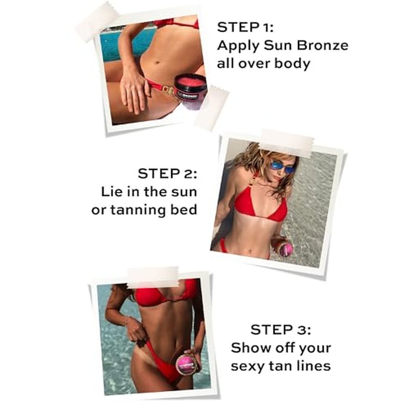 Original Sun Bronze Ultra Tanning Butter - Juicy Watermelon, Use in the sun outdoor or tanning bed Better than tanning oil Tan faster with premium natural ingredients Safe for Sensitive Skin