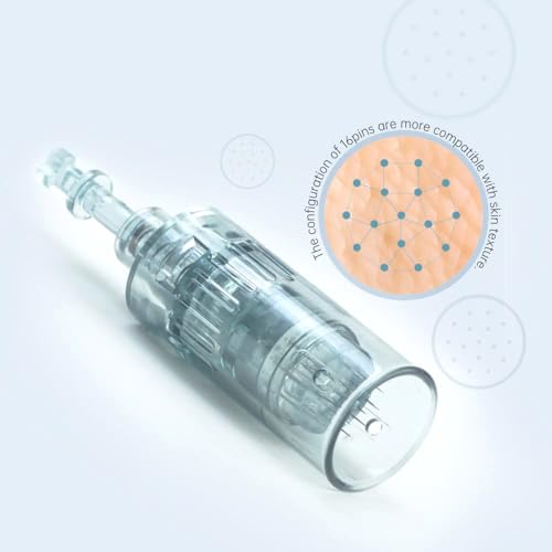 16 Pin Microneedling Pen Cartridges 10pcs for Dr pen M8 M7S Easy to Use Home Use