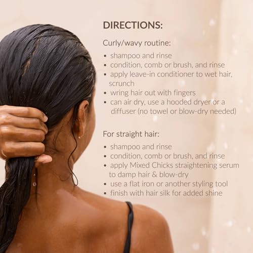 Mixed Chicks Detangling Deep Conditioner - Softens, Moisturizes & Detangles Straight or Curly Hair, 33 fl.oz