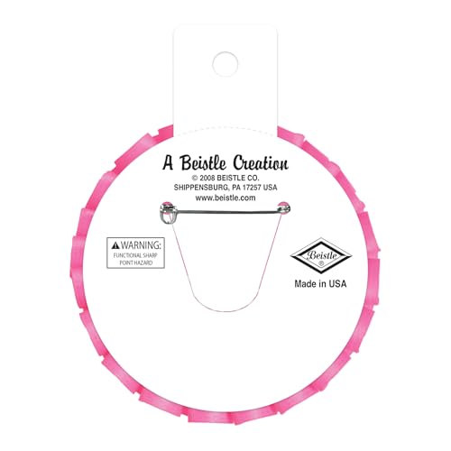 Beistle Big Sister Baby Shower Button Pin Badge, Cerise/White