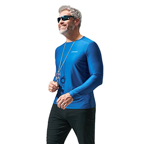 Berghaus Men's T Shirt Moisture Wicking 24/7 Tech, Long Sleeve Limoges