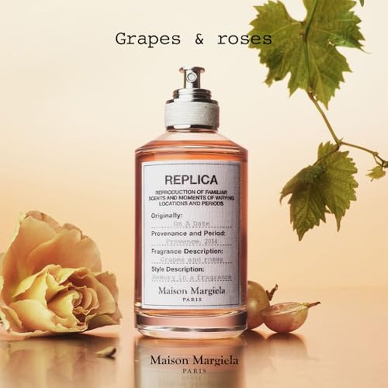 Maison Margiela - Replica - On a Date Eau de Toilette - Floral Fragrance - With Patchouli, Rose, & Black Current Accords