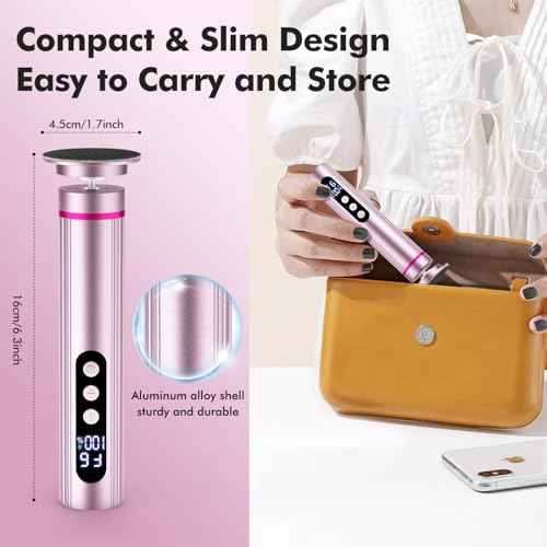 2 in 1 Electric Foot Callus Remover Cordless, 13000RPM Professional Feet Pedicure Tools for Dead Skin, Rechargeable Foot Sander & Nail File with 9 Speed Level, Perfect Christmas Gifts for Women/Mom