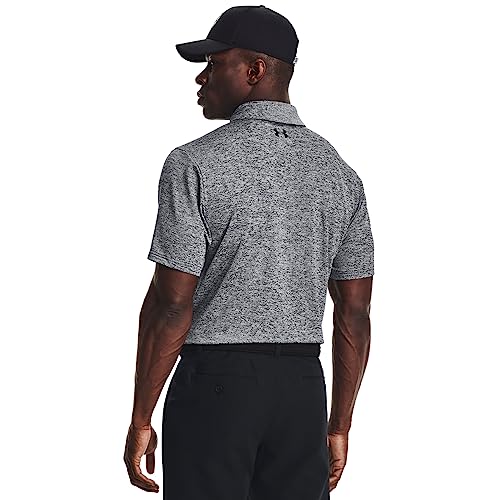 Under Armour Men's Playoff Polo 3.0, (002) Black/White/Black, Medium