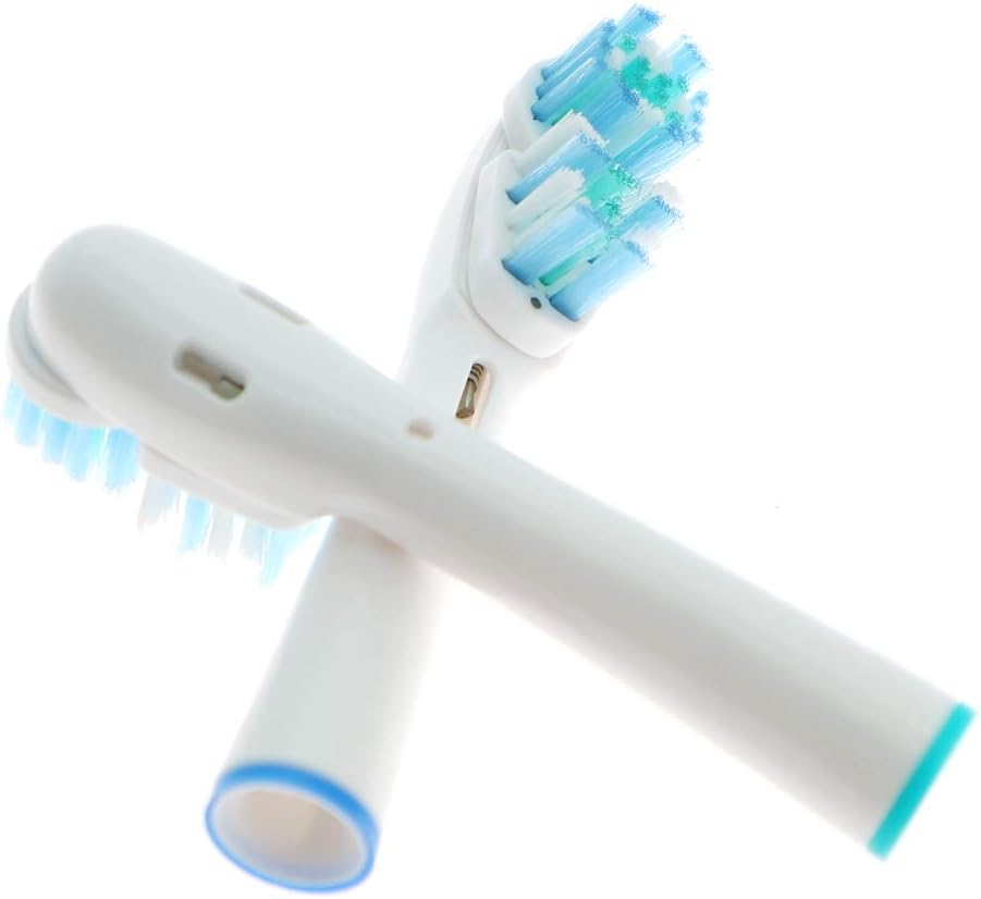 Replacement Brush Heads Compatible with Oral B- Double Clean Design, Double Clean Brush Heads, Compatible with Braun Oral-B Dual Clean Electric Toothbrush - Pack of 4