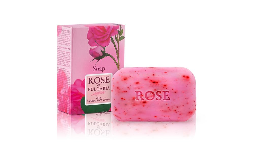 Biofresh Cosmetics Rose of Bulgaria Gift Set for Women - Hair Shampoo, Cosmetic Soap, Hand Cream with Rose Water
