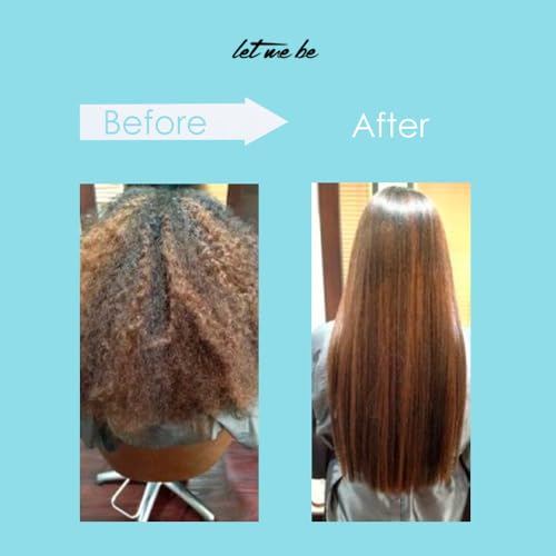 Let Me Be Smoothing Protein 500ml and Biorestore Mask 250g ? One Step Hair Straightening & Repair Kit ? Brazilian Keratin System for Frizz Control, Shine, and Deep Hair Hydration