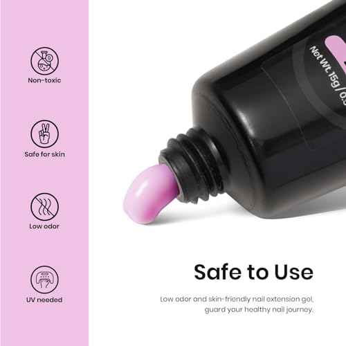 Beetles Nail Extension Gel Set Blackberry Glaze 12 Colors Poly Nail Gel Kit Beginners DIY Home Salon Christmas Gift for Women UV & LED Cured