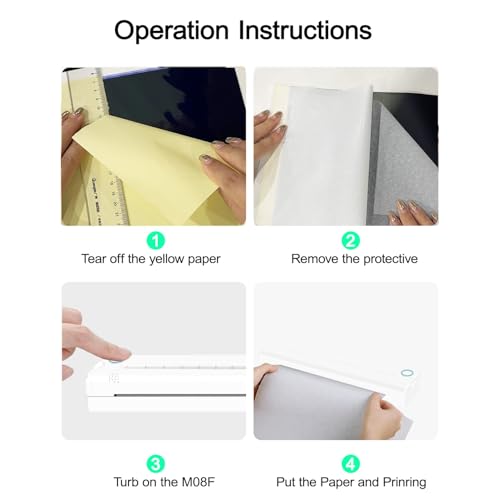 Wireless Tattoo Stencil Printer,Portable Thermal P rinter,Upgrade Wireless Tatoo Printer for Tattoo Artists& Beginners,Compatible with Phone&PC(White)