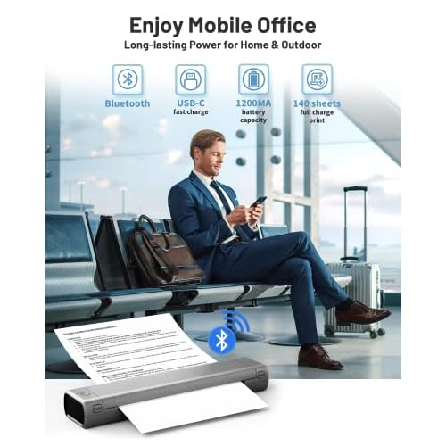 Itari M08F Tattoo Stencil Printer - Thermal Tattoo Machine Support Transfer Paper, Stencil Printer for Tattooing Support Phone & Laptop,Tattoo Printer Copier Kit for Tattoo Artist & Beginner