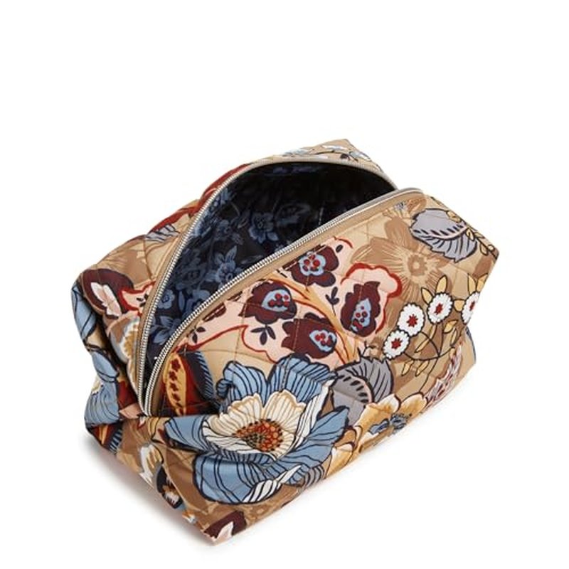 Vera Bradley Women's Performance Twill Large Cosmetic Makeup Organizer Bag