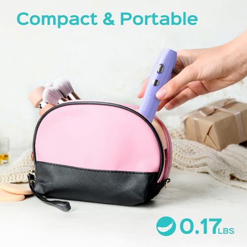 COSLUS Cordless Electric Nail Drill File: Nail Drill Machine with Stepless Speed Knob for Acrylic Gel Dip Powder Polish, Professional Portable Manicure Pedicure Rechargeable for Home Salon Use Purple