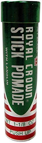Stick Pomade - Jet Black Hair Styling Wax for Strong Hold | 1.125 oz (Pack of 3)