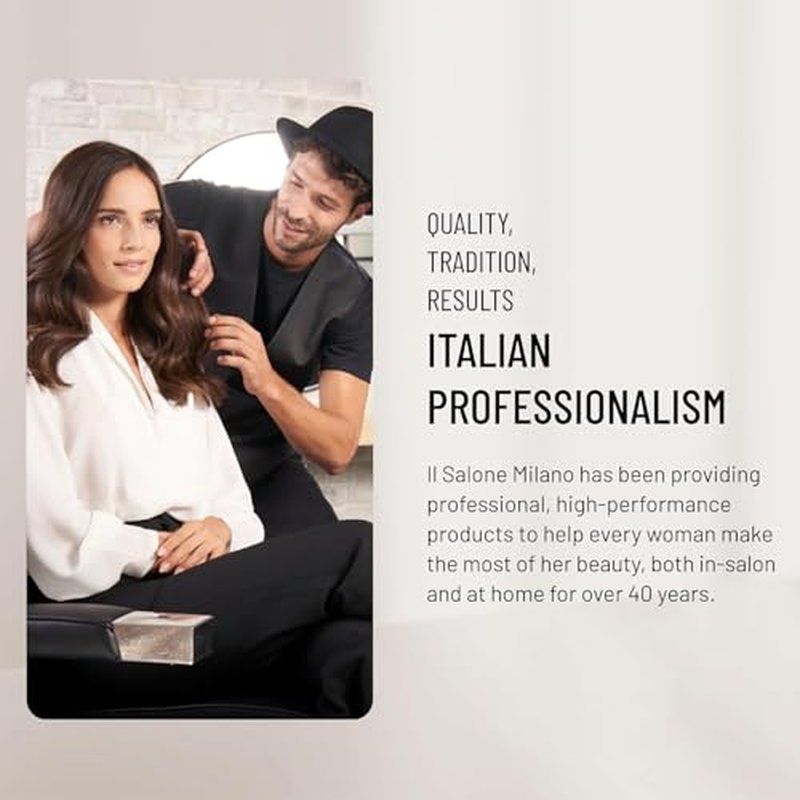 Il Salone Milano Professional Keratin Shampoo for Damaged Hair - Hair Repair Shampoo - Hair Treatment for Weakened Hair - Made with Almond Oil & Vitamin E - Salon-Quality Hair Care (16.9 oz / 500 ml)