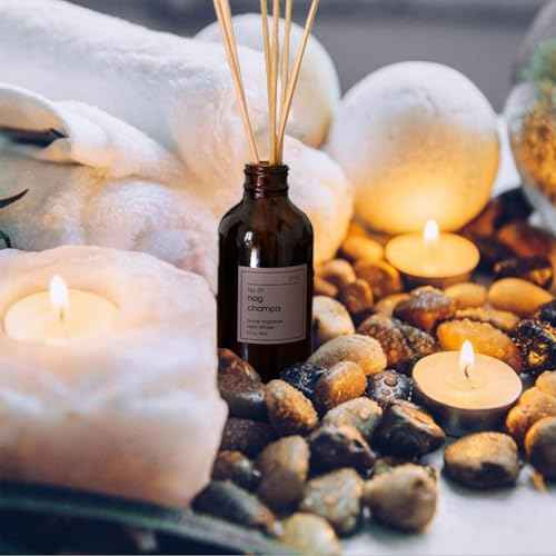 24 Pack 2oz Amber Glass Bottles for Vanilla Extract, Boston Round Leak-Proof Brown Glass Jars with Caps, Bonus Funnel - Ideal for Homemade Extracts, Essential Oils, DIY Christmas Party Gift Supplies