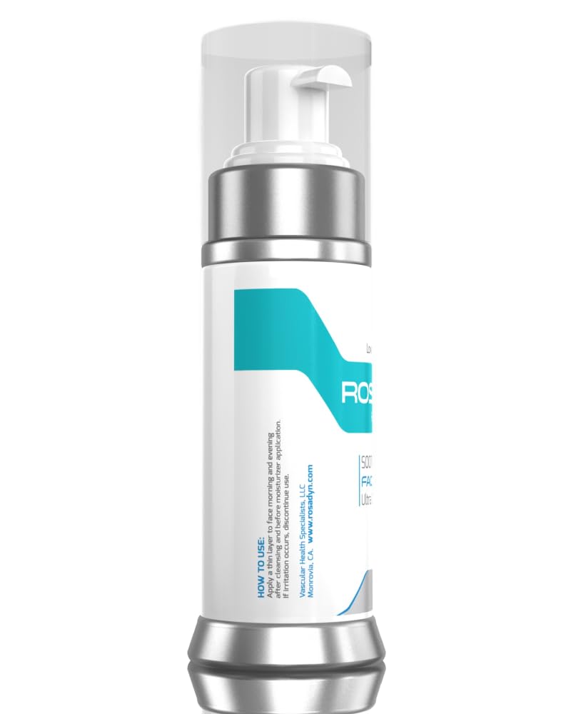Rosadyn+ Rosacea Redness Serum, CoQ10 and Vitamin C, with Hyaluranic Acid, Green Tea Extract