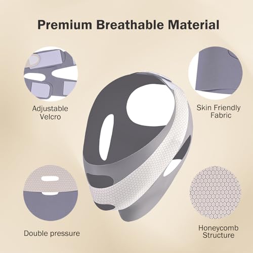 MASIKA Chin Strap for Sleeping£¬V-Line Mask,£¬V-Line Lifting Chinstrap£¬Jaw Exerciser, Reusable Face Strap.