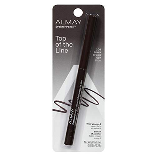 Almay All-Day Eyeliner Pencil, Hypoallergenic, Cruelty-Free, Smudge-Proof, Ophthalmologist Tested, Long Wearing and Water Resistant, 209 Black Raisin, 0.01 oz
