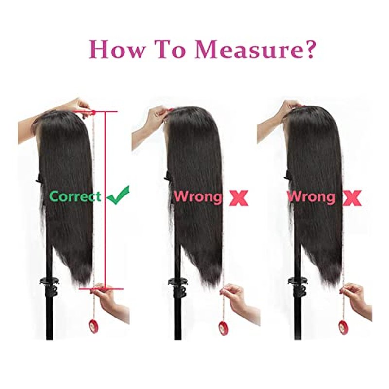 DULOVE Lace Front Wigs Human Hair, 13x4 Straight Human Hair, 200 Density Glueless Wigs for Balck Women, Pre Plucked with Baby Hair, Natural Color, 24 Inch