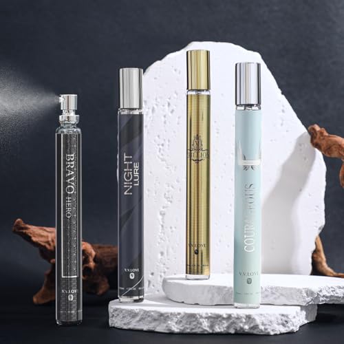 4 Pack Cologne for Men(4x35ml),Perfume for Him,Gifts for Husband,Gifts for Him,Eau de Toilette,Stocking Stuffers for Men,Christmas Gifts,Travel Size Perfume,Natural Spray Long Lasting Gift