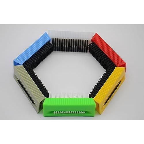 6 Pieces Hand Scrub Brushes for Cleaning Fingernail Nail Brush Soft for Men Non Disposable Scrub Brush Heavy Duty Plastic Cleaning Brushes for Hands Nail Cleaning (6 PCS)