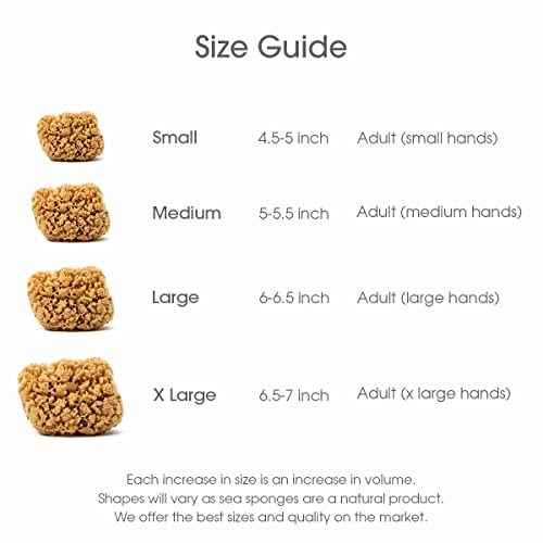 Naroa Massage Natural Shower Sponge X Large | Unbleached Body Scrubber Puff | Bath Sea Loofah for Healthy Skin | Sustainable Plastic Free