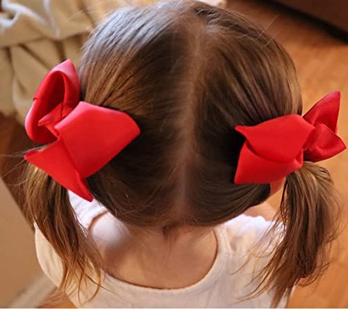 40Pcs 3 inch Hair Bows for Girls Grosgrain Ribbon Toddler Back to School Hair Accessories with Alligator Clips for Baby Girls Kids in Pairs