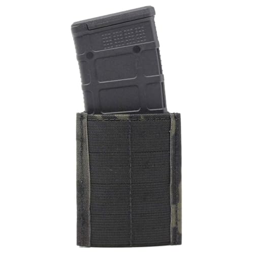 Esstac Single 5.56 M4 Midlength KYWI Mag Pouch (Multicam Black, Attachment Method: 2X Malice Clips)