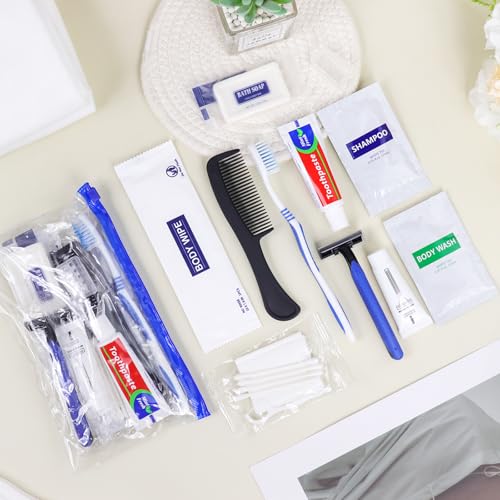 Basic Toiletry Kits, Individually Packed, Personal Hygiene Bulk Homeless Care Package Supplies