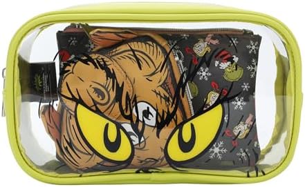 Grinch Travel Cosmetic Bags - Set of 3 Fun & Festive Organizers | Perfect for Holiday Travel
