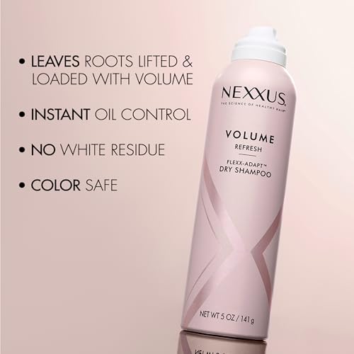 Nexxus Volume Refresh Dry Shampoo For Oil Control + Root-Lifting 72 Hour Freshness with FLEXX-ADAPT Technology 5 oz