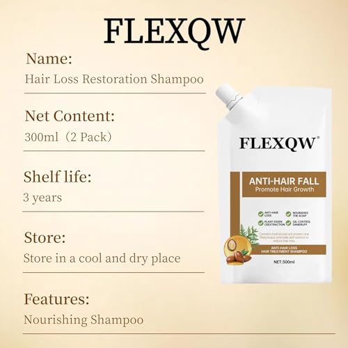 2 PCS Anti Hair Loss Shampoo, Promote Hair Growth and Thickening & Strengthening Shampoo with Various Plant Extracts for Thinning Hair Women£¨300ml£©