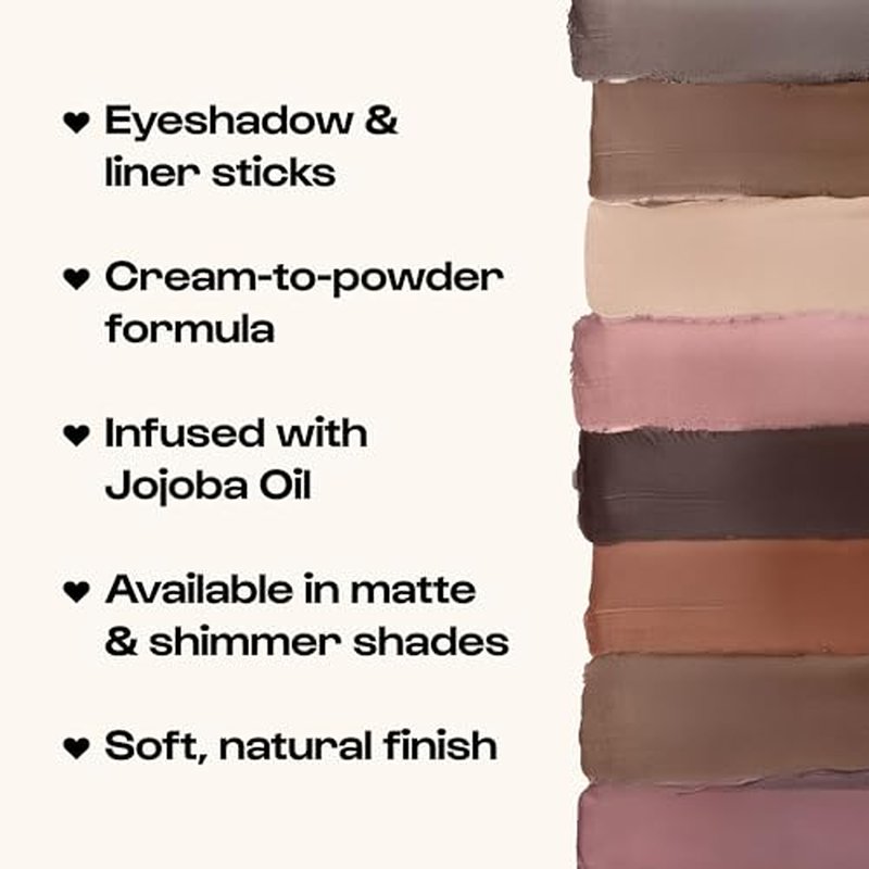 ALLEYOOP 11th Hour Waterproof Cream Eyeshadow Stick ? Long-Lasting Eye Shadow Pencil & Eyeliner, Cream to Powder Stick & Highlighter ? Smudge-Proof Eyeshadow Shimmer, Plum Up Shimmer
