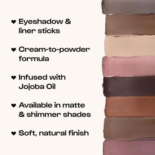 ALLEYOOP 11th Hour Waterproof Cream Eyeshadow Stick ? Long-Lasting Eye Shadow Pencil & Eyeliner, Cream to Powder Stick & Highlighter ? Smudge-Proof Eyeshadow Shimmer, Plum Up Shimmer