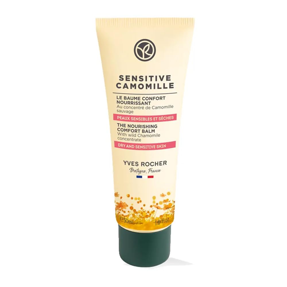Yves Rocher Sensitive Chamomile Nourishing Comfort Balm | 50ml for Dry Sensitive Skin