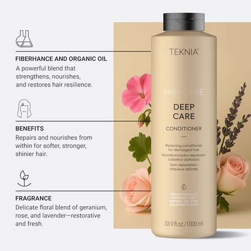 LAKM? Teknia Deep Care Conditioner, Repairing Conditioner for Damaged Hair