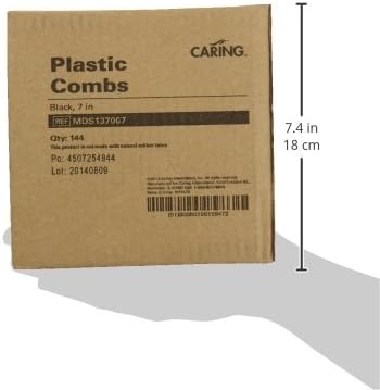 Plastic Combs - Durable Black Hair Combs for Salon or Personal Use | 144 Count