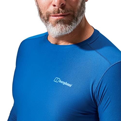Berghaus Men's T Shirt Moisture Wicking 24/7 Tech, Long Sleeve Limoges